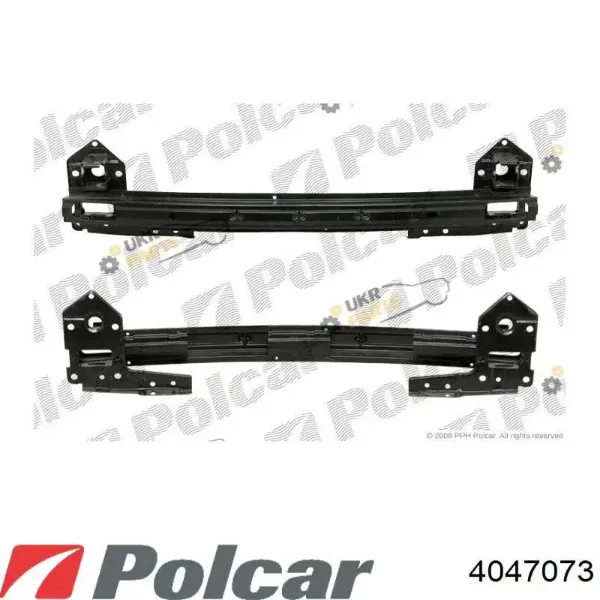 Усилитель переднего бампера 4047073 Polcar