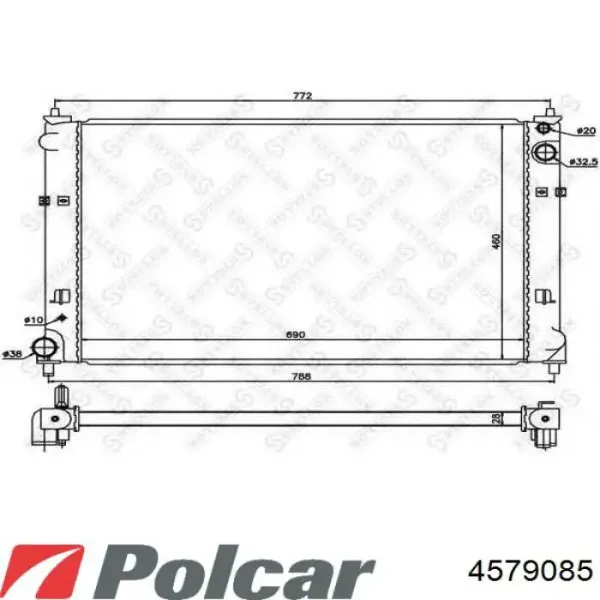 Радиатор 4579085 Polcar