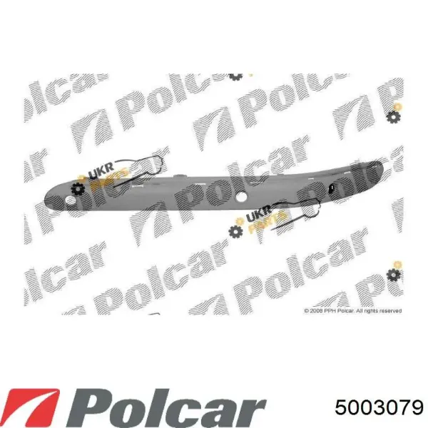 Молдинг бампера переднего левый 5003079 Polcar