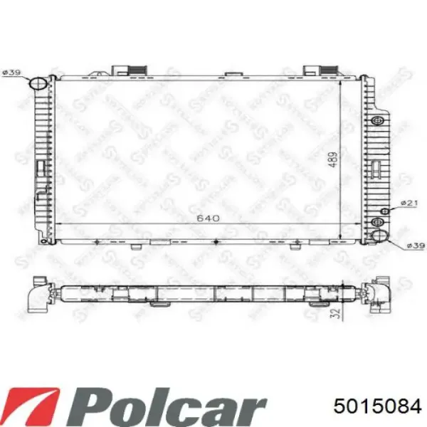 Радиатор охлаждения Polcar 5015084