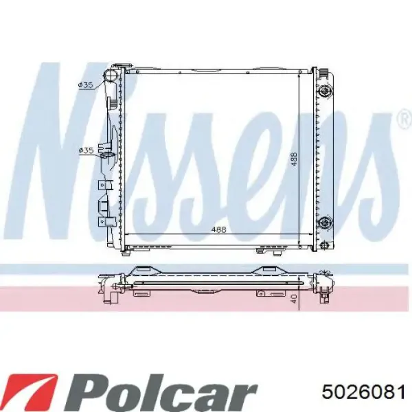 Радиатор 5026081 Polcar