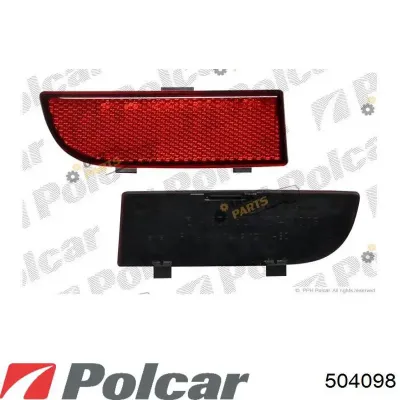 Бампер задний, правая часть POLCAR 504098