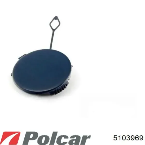 Заглушка бампера буксировочного крюка задняя 5103969 Polcar