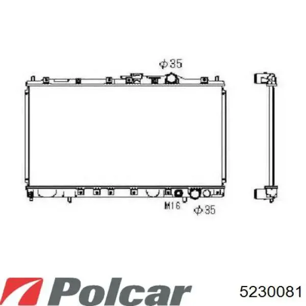 Радиатор 5230081 Polcar