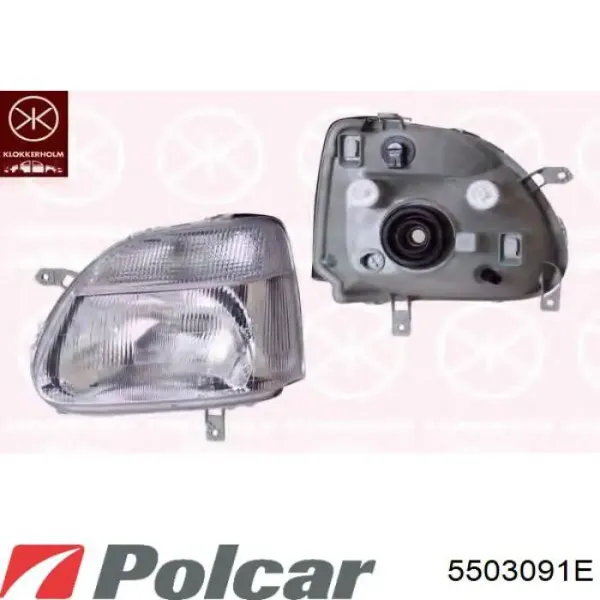 Левая фара 5503091E Polcar