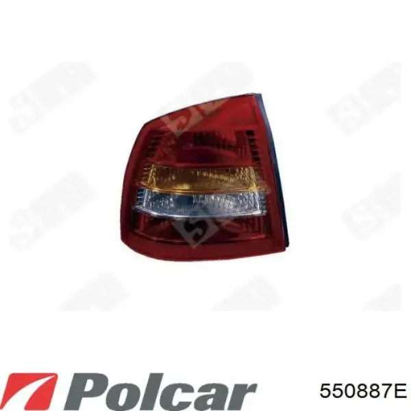 Фонарь задний левый 550887S Polcar