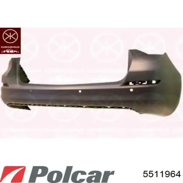 Задний бампер 5511964 Polcar