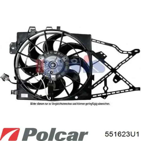 Электровентилятор охлаждения 551623U1 Polcar