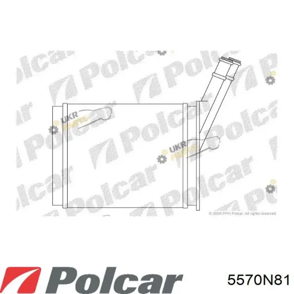 Радиатор печки 5570N81 Polcar
