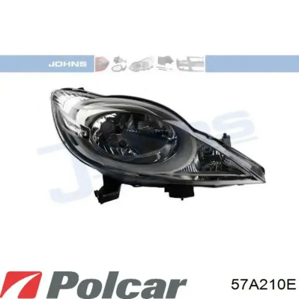 Правая фара 57A210E Polcar