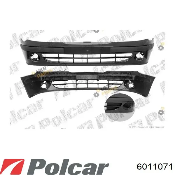 Передний бампер 6011071 Polcar