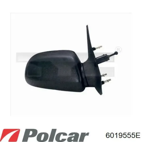Стекло правого зеркала заднего вида 6019555E Polcar