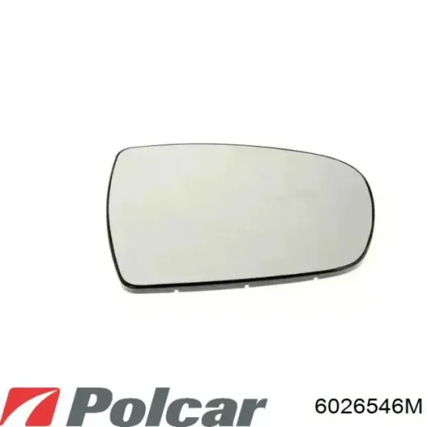Стекло левого зеркала заднего вида 6026546M Polcar