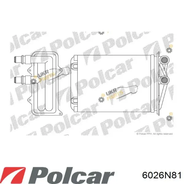 Радиатор печки 6026N81 Polcar