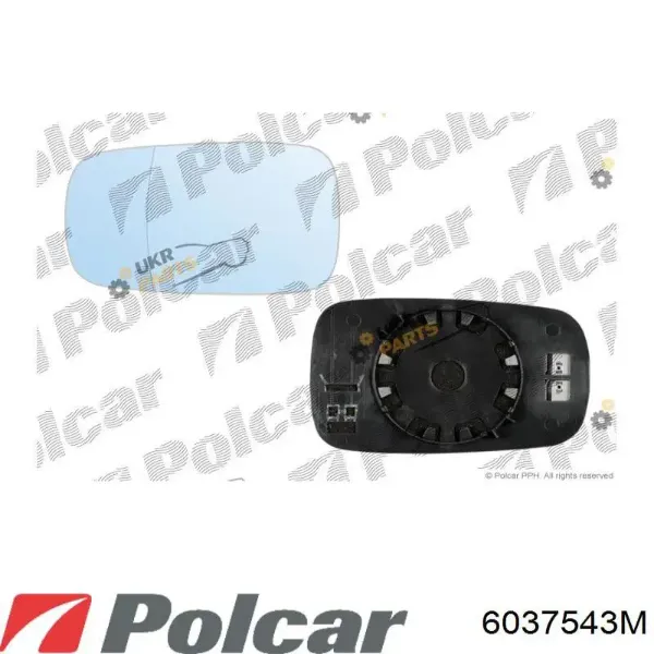 Стекло левого зеркала заднего вида 6037543M Polcar