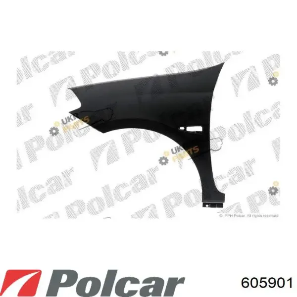 Крыло переднее левое 605901 Polcar