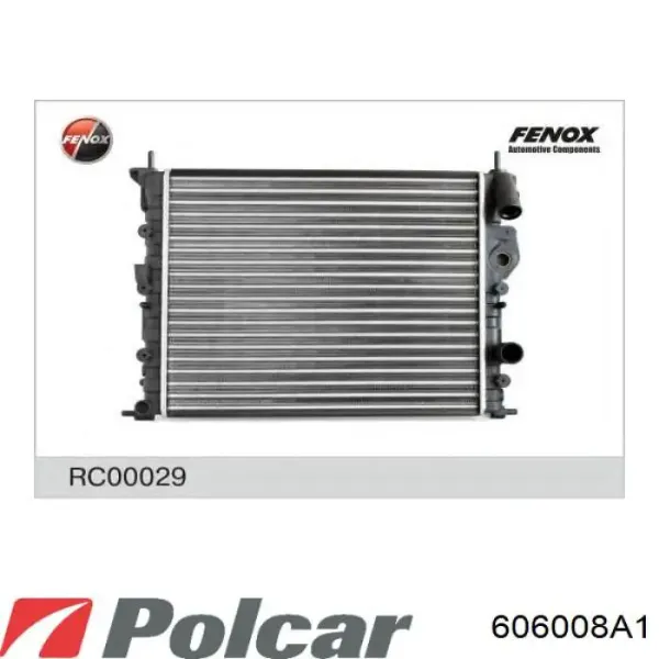 Радиатор 606008A1 Polcar