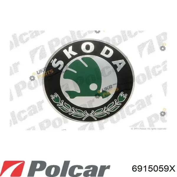 Эмблема решетки радиатора 6915059X Polcar