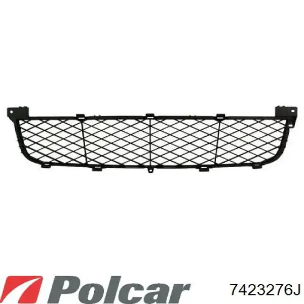 Заглушка (решетка) противотуманных фар бампера переднего правая 7423276J Polcar