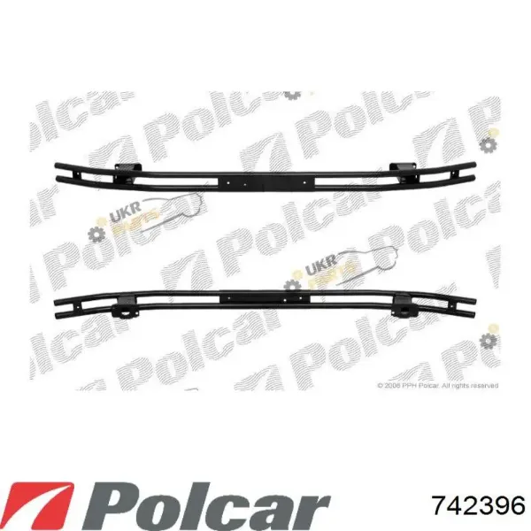 Задний бампер 742396 Polcar