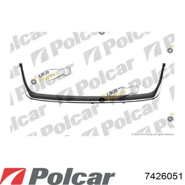 Молдинг решетки радиатора нижний 7426051 Polcar