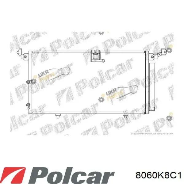 Радиатор кондиционера 8060K8C1 Polcar
