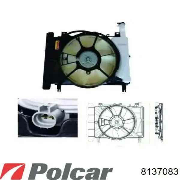 Радиатор 8137083 Polcar
