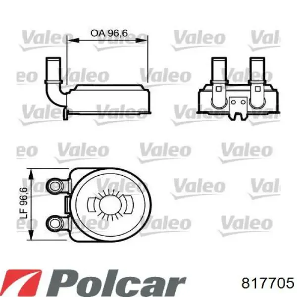Решетка радиатора 817705 Polcar