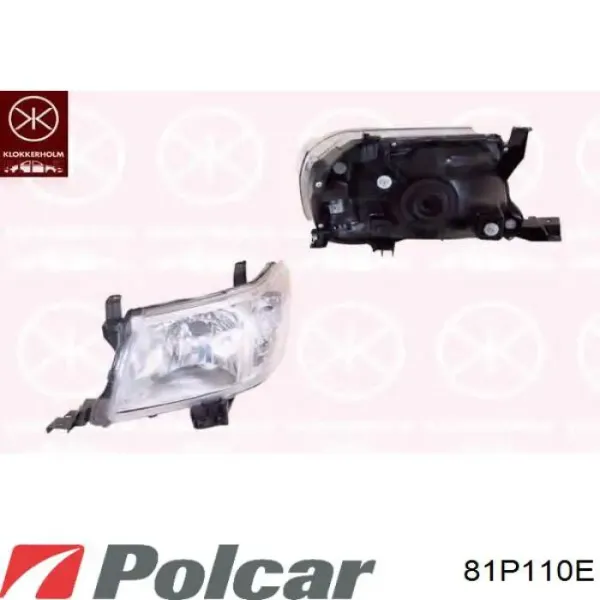 Правая фара 81P110E Polcar