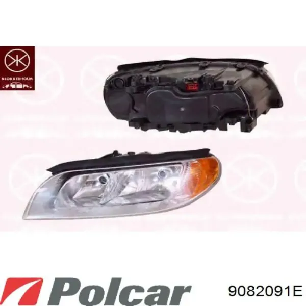 Левая фара 9082091E Polcar