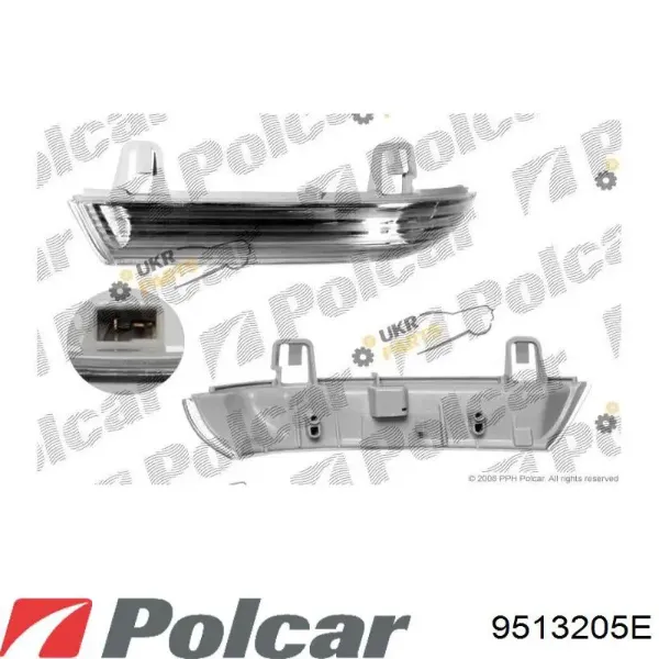 Указатель поворота зеркала правый 9513205E Polcar