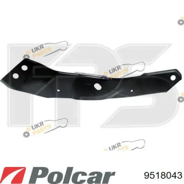Кронштейн суппорта радиатора верхний 9518043 Polcar