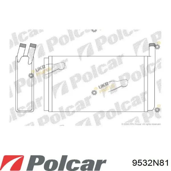 Радиатор печки 9532N81 Polcar