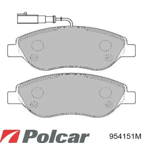 Левое боковое зеркало 954151M Polcar