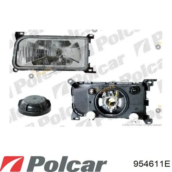 Левая фара 954611E Polcar