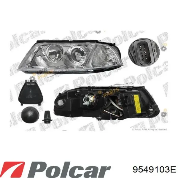 Правая фара 9549103E Polcar