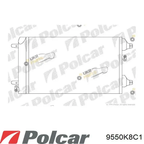 Радиатор кондиционера 9550K8C1 Polcar