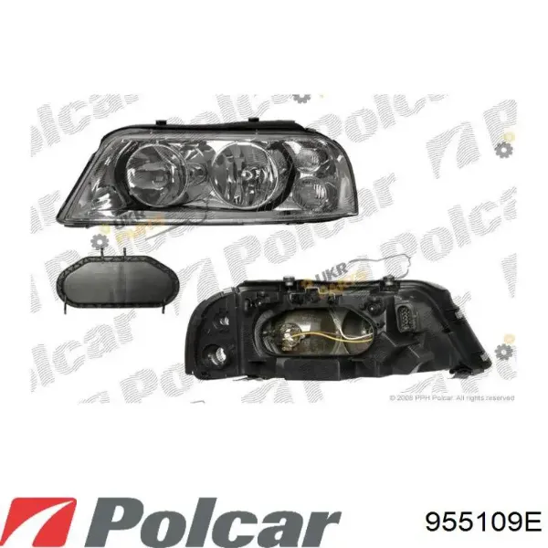 Левая фара 955109E Polcar