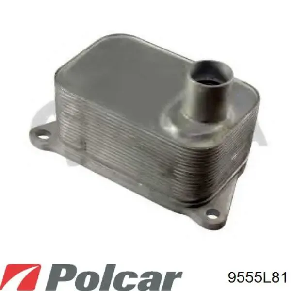 Радиатор масляный (холодильник), под фильтром 9555L81 Polcar