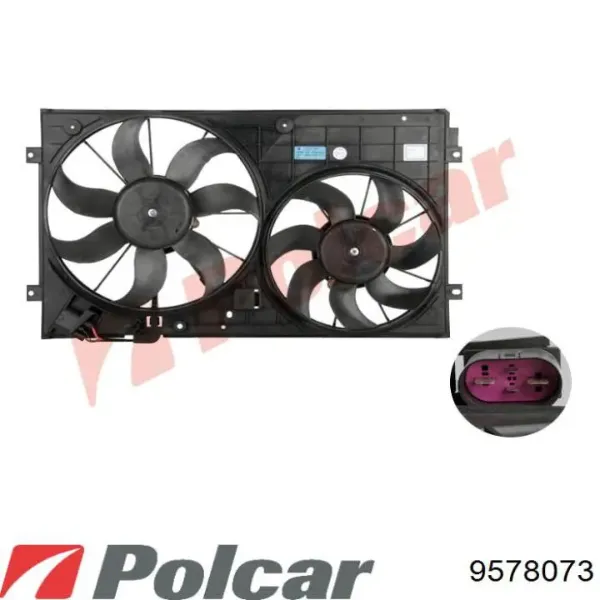 Усилитель переднего бампера 9578073 Polcar