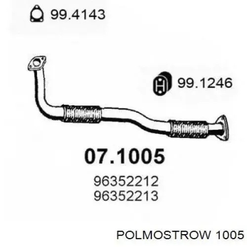 Глушитель задний 7610400 Starline