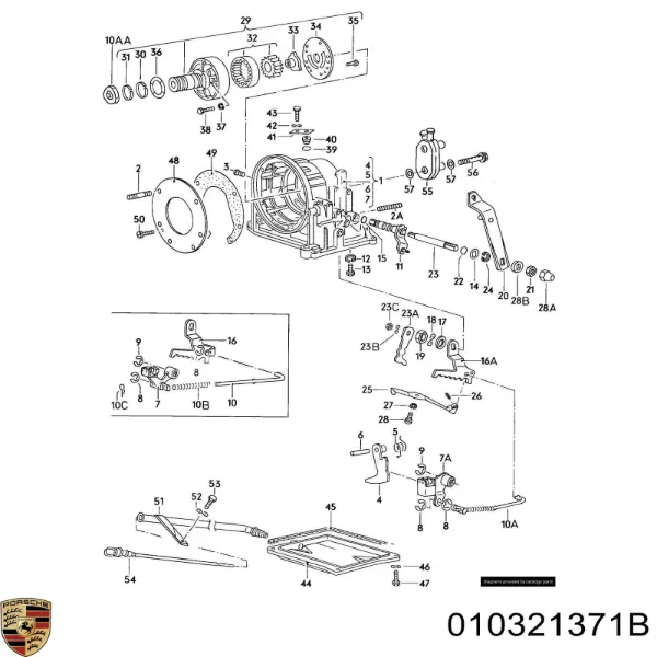 Прокладка поддона АКПП/МКПП 010321371B Porsche