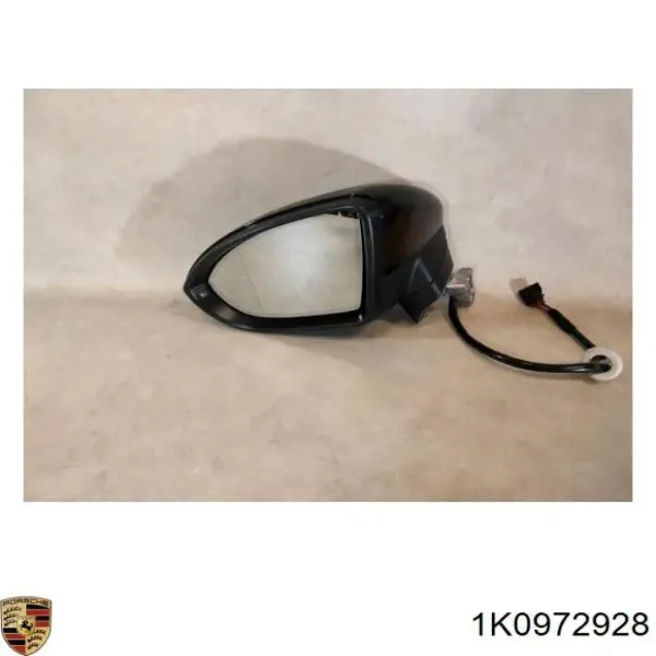 Накладка (крышка) зеркала заднего вида левая 1K0972928 Porsche