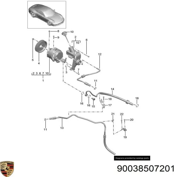  90038507201 Porsche