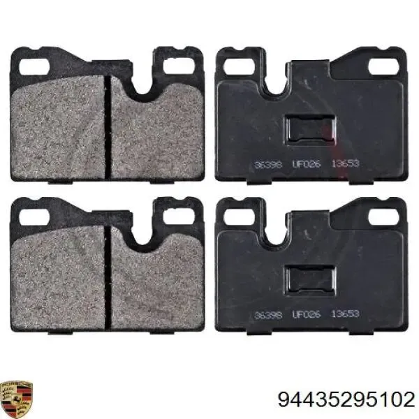 Задние тормозные колодки 94435295102 Porsche