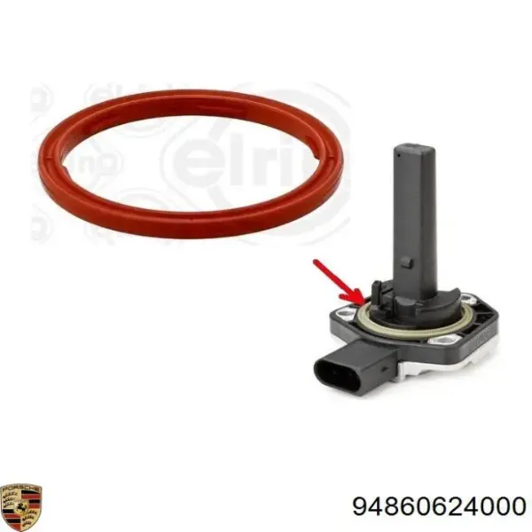Кольцо уплотнительное датчика уровня масла 94860624000 Porsche