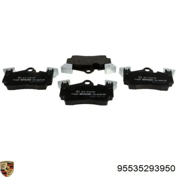 Задние тормозные колодки 95535293950 Porsche