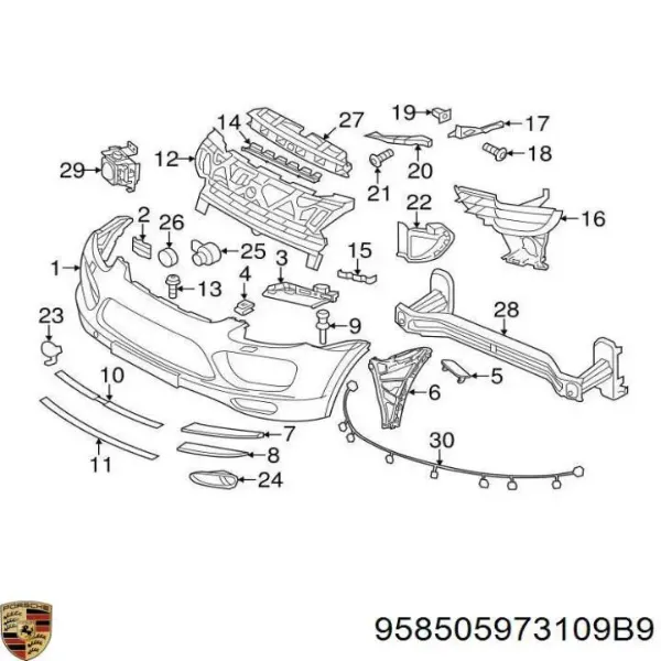  958505973109B9 Porsche