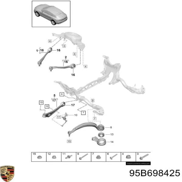  95B698425 Porsche