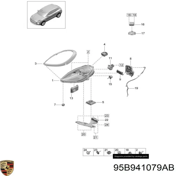  95B941079AB Porsche